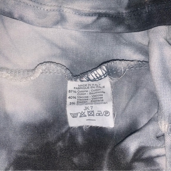 Brandy Melville Halter‎ Crop Top One Size Fits Most  Tie-Dye Grey White Stretch - Picture 4 of 6